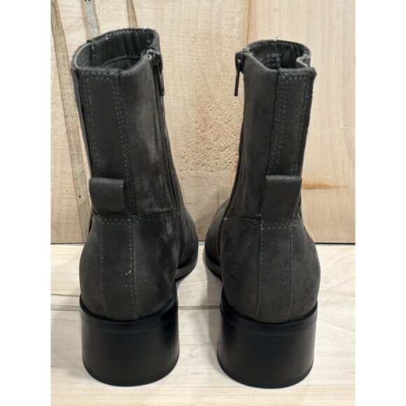 Style & Co Orleyy Zip Dress Booties Dark Grey Microfiber Stretch Cushioned 7.5M - Picture 4 of 6